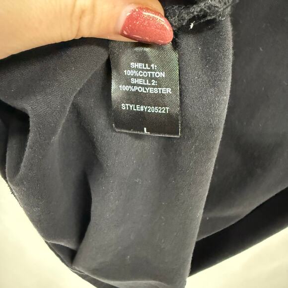 Tuckernuck Pomander Place Black Lace Short Sleeve Crew Neck Top Large - Picture 2 of 5